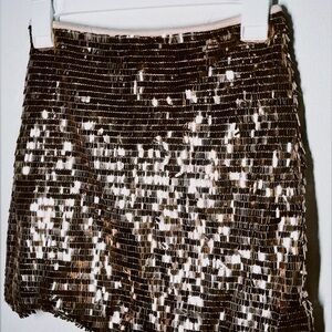 GB Girls Rose Gold Sequin Skirt